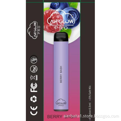 Air Glow PRO 1600 Puffs Disposable Electronic Cigarette